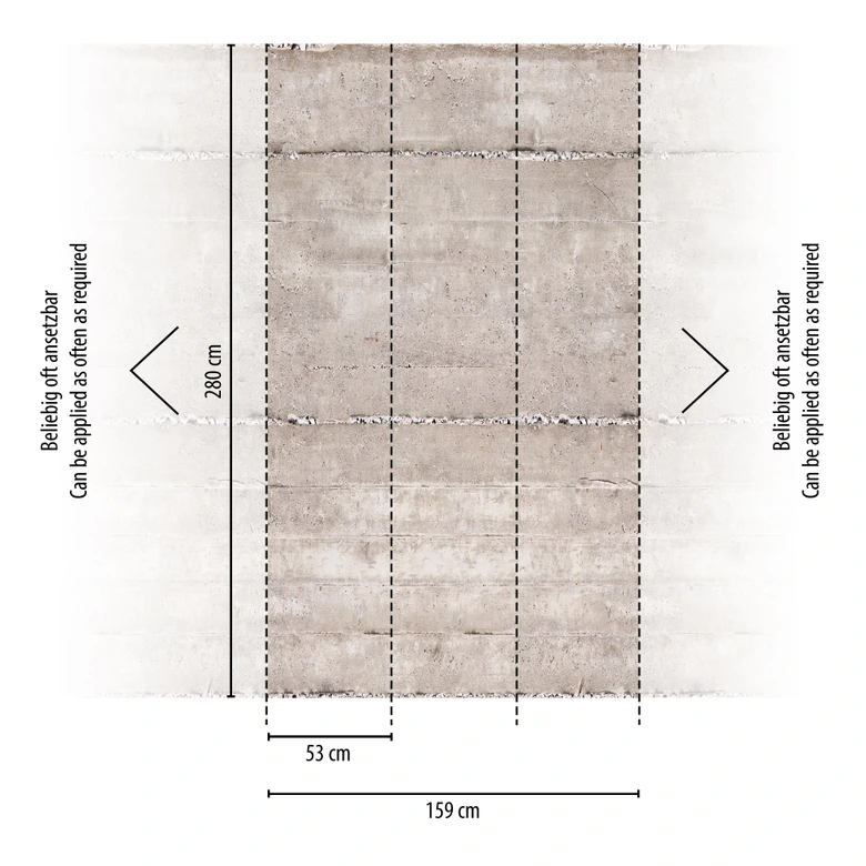 Fototapete Betonoptik grau creme - Vliestapete Industrial Livingwalls - matt und glatt 
