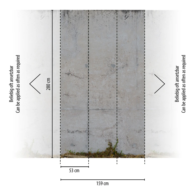 Fototapete Betonwand grau beige - Vliestapete Industrial Livingwalls - matt und glatt 