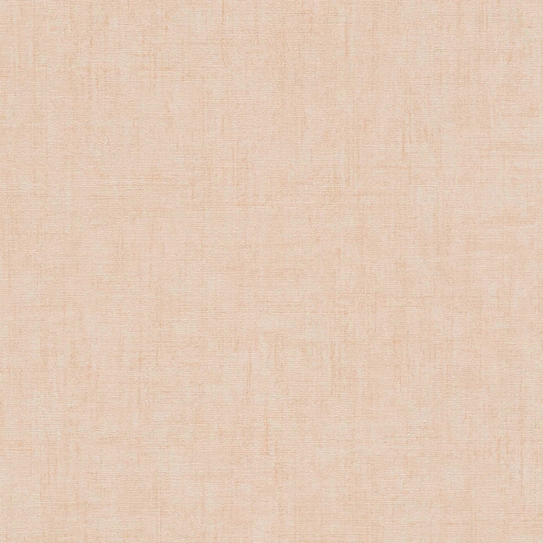 Strukturtapete Textil-Optik Apricot Beige - Dezente Vliestapete modern 