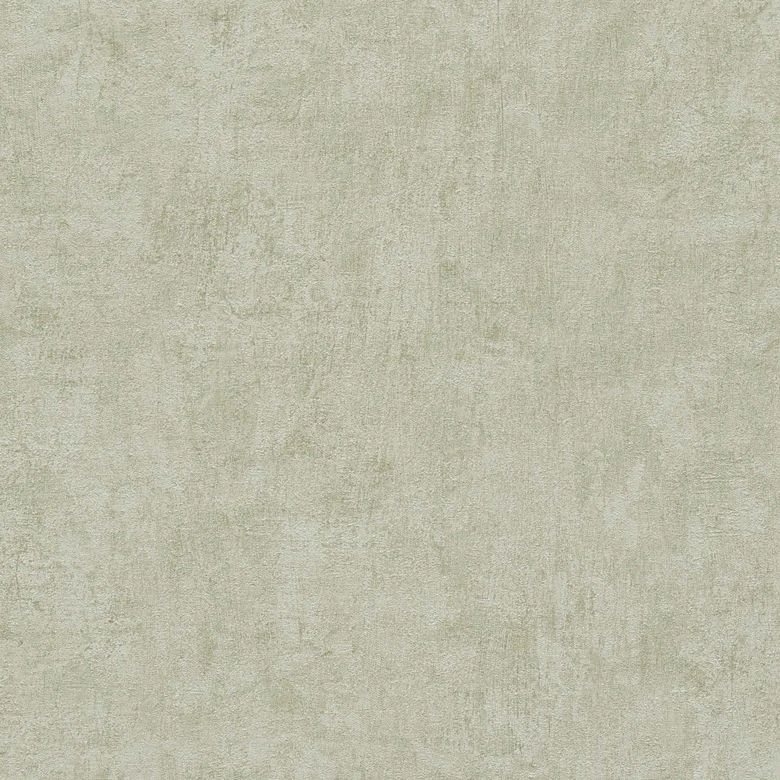 Concrete look wallpaper light green - Modern textured wallpaper in plaster look 