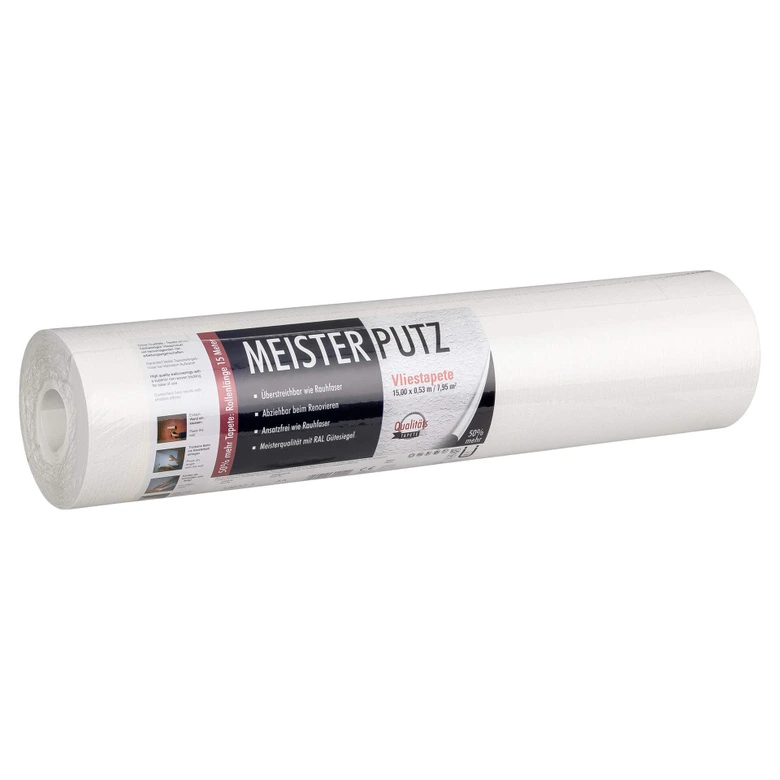 A.S. Création Meisterputz 15 m papier peint intissé structure recouvrable blanc 