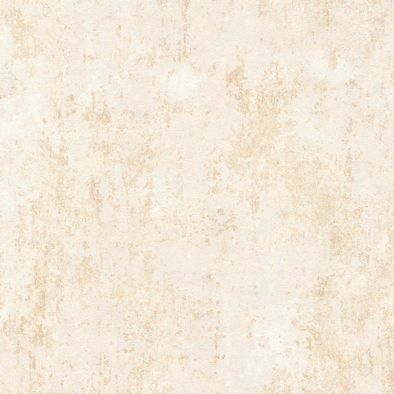 Tapeta z włókniny o wyglądzie tynku w kolorze piaskowego beżu - nowoczesna, matowa tapeta o wyglądzie betonu  