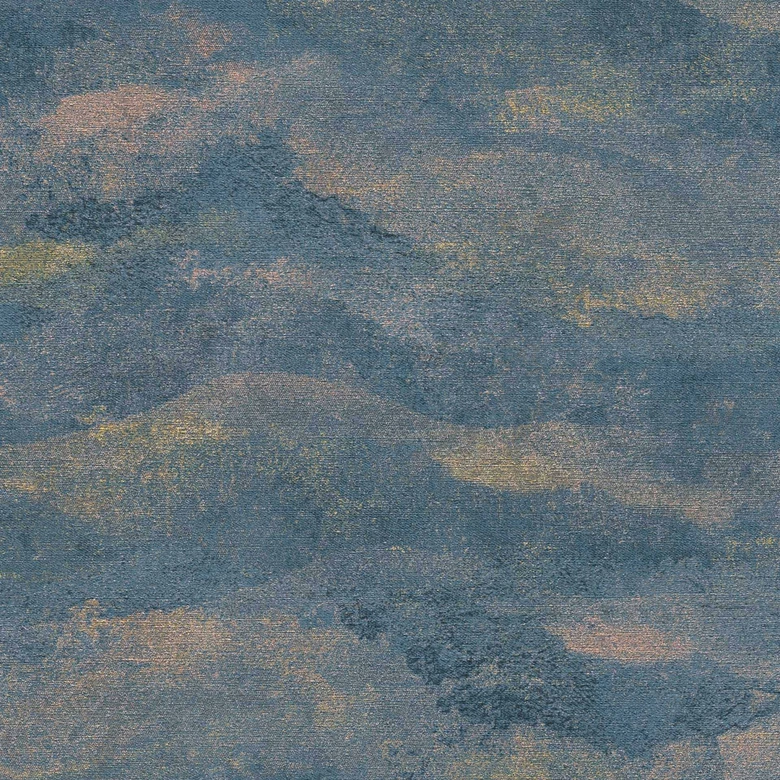 Papier peint dégradé abstrait bleu multicolore - papier peint intissé  