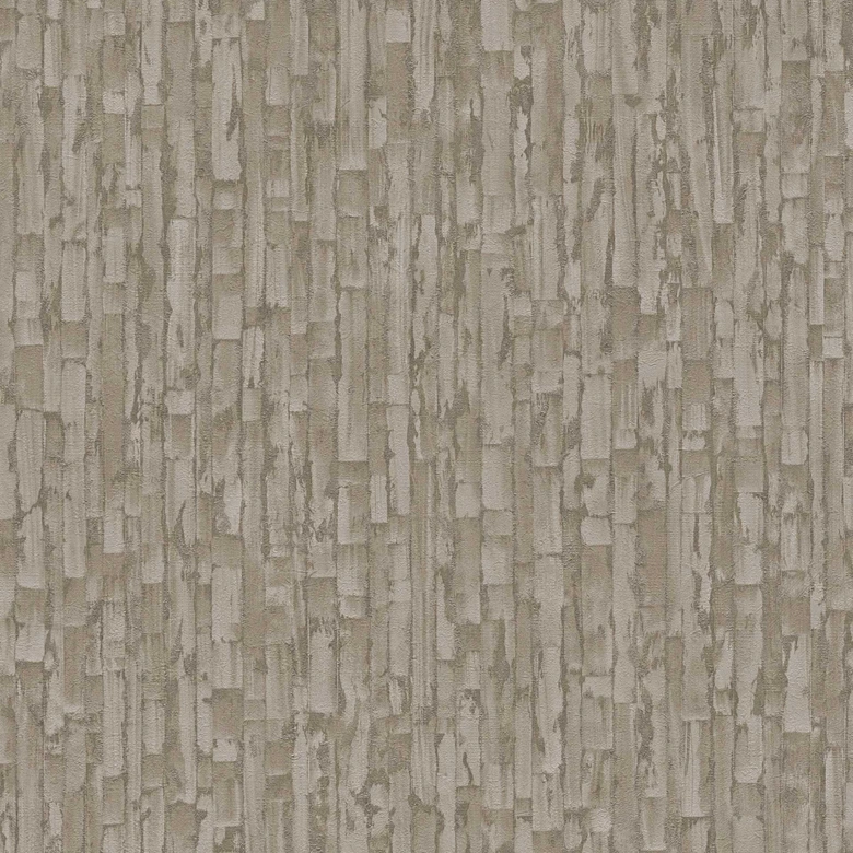 Strukturtapete mit 3D-Effekt Braun Beige – Vliestapete natürlich  