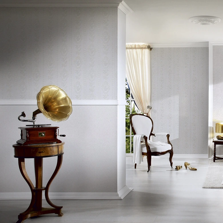 A.S. Création Tapete Belle Epoque Barocktapete mit Ornamenten weiß 