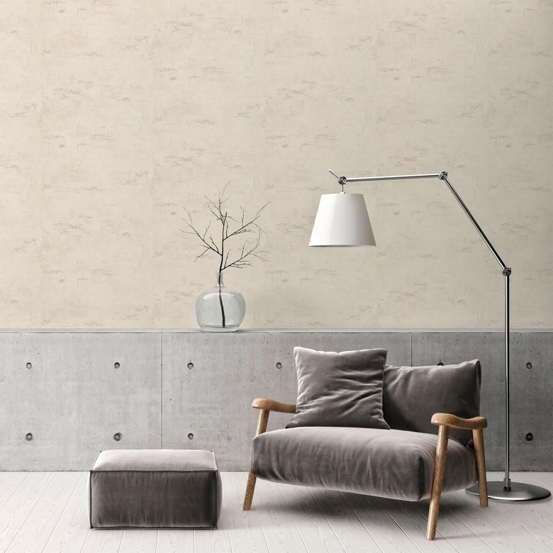 A.S. Création Vliestapete Beton Concrete & More Tapete in Vintage Beton Optik creme, grau 