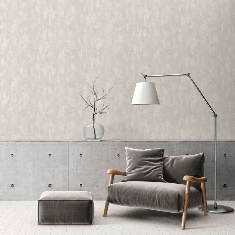 A.S. Création Vliestapete Beton Concrete & More Tapete in Vintage Beton Optik grau, weiß 