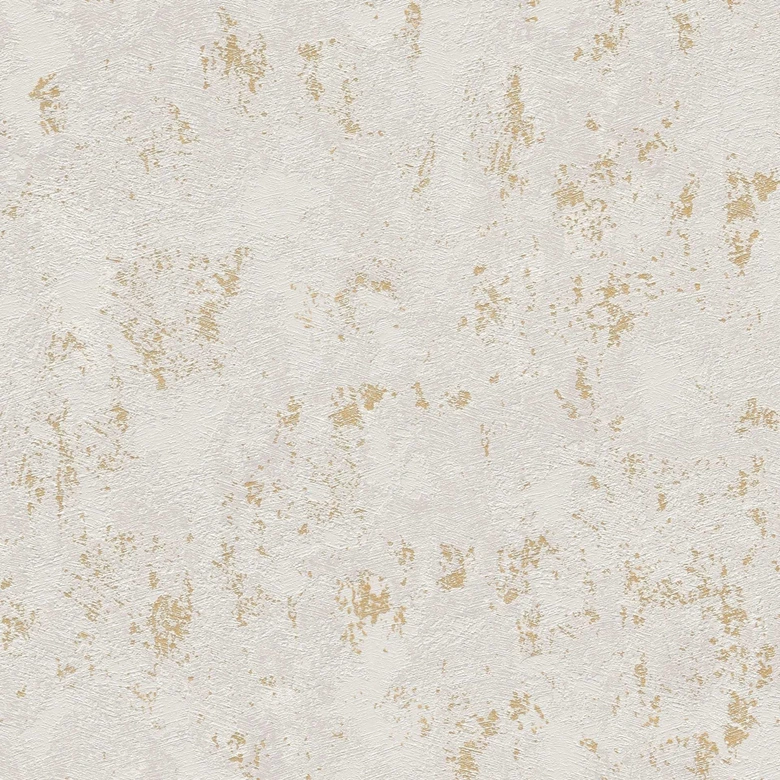 Strukturtapete Metallic-Effekt Beige Grau Gold - moderne Vliestapete 