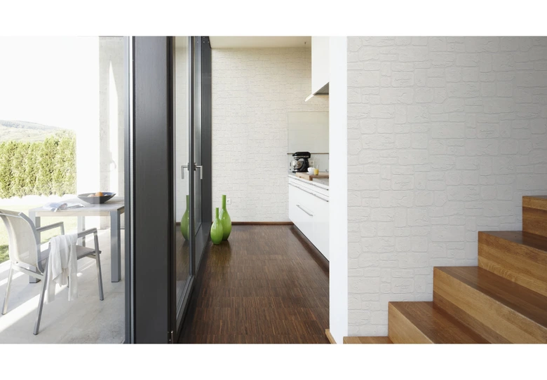 Patroonbehang A.S. Création Dekora Natuur 6 Signaalwit, Zuiverwit 