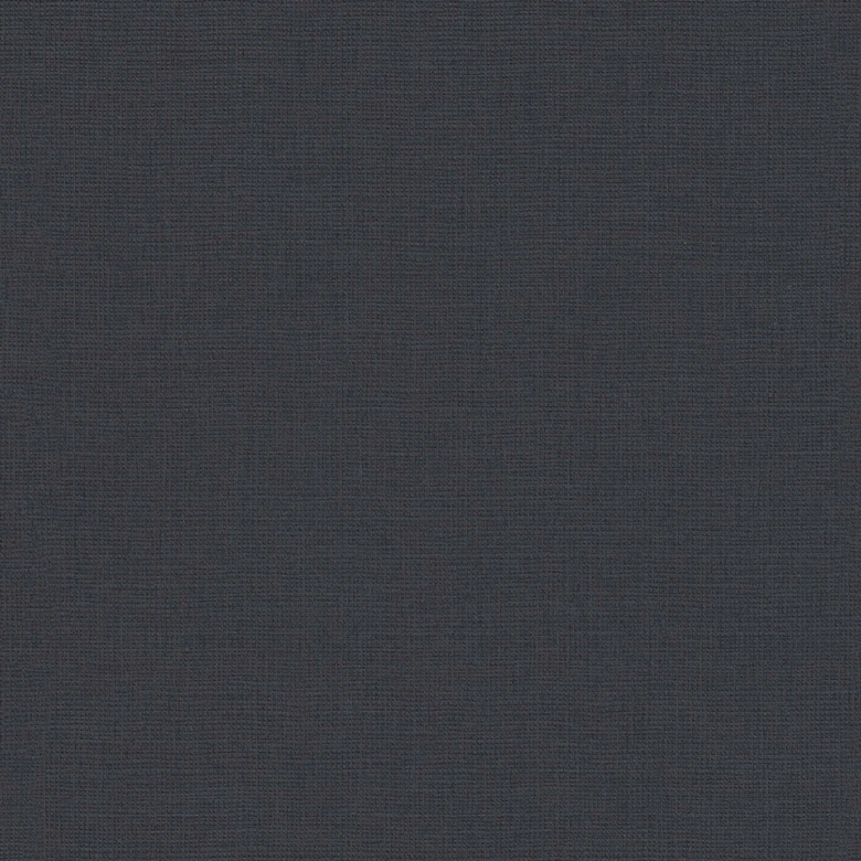 Tapete Einfarbig Schwarz - Textilstruktur Tapete Uni - Design Vliestapete 