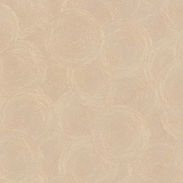 papier peint 3D motifs circulaires beige orange - Papier peint intissé chaud moderne 