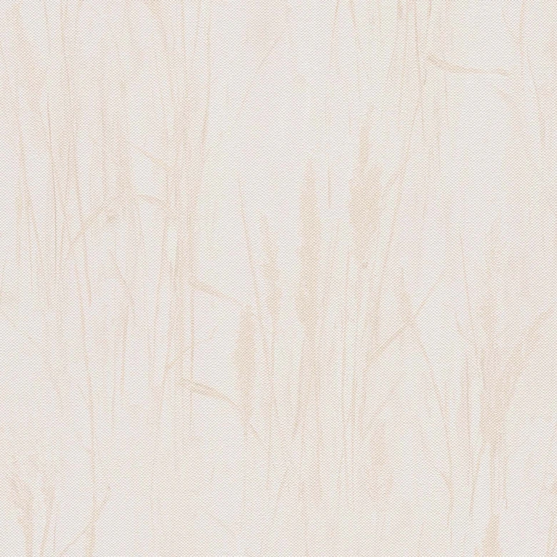 Botanik-Tapete Grasmotiv Creme Beige – Helle Naturtapete in warmen Tönen 