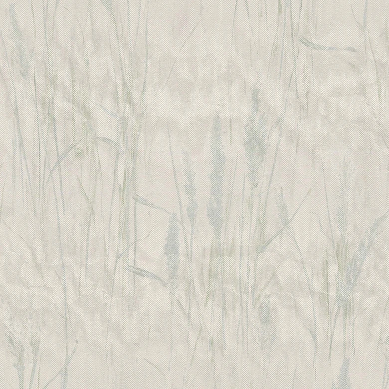 Grastapete Creme-Grün-Blau – Sanftes Naturmotiv mit frischer Farbnote 