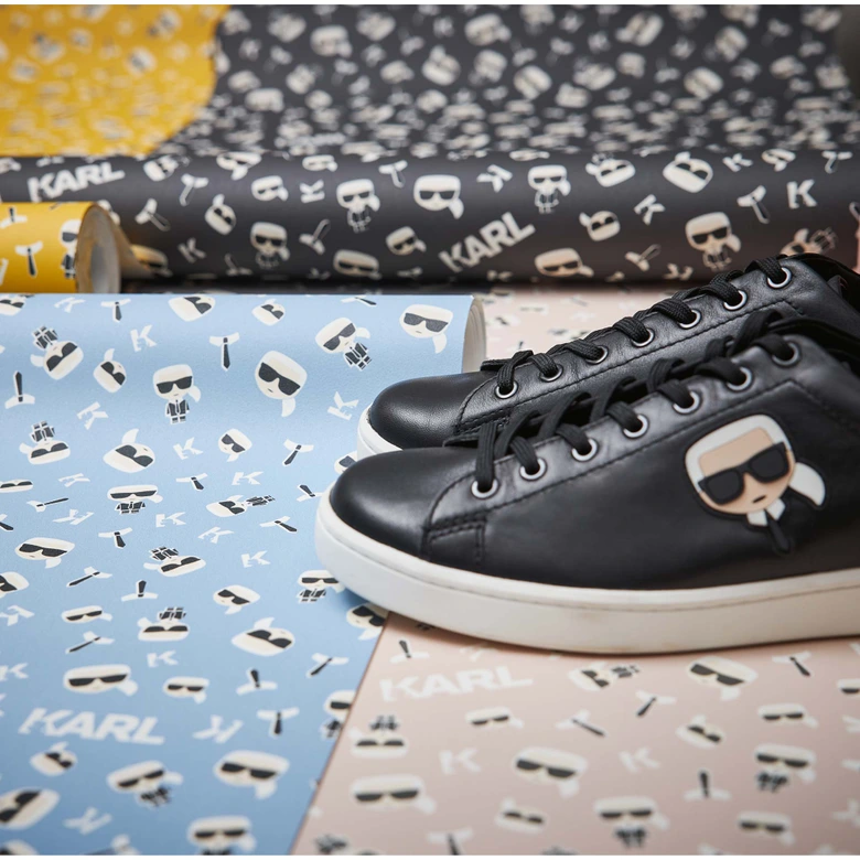 Karl Lagerfeld Papier peint fantaisie Bleu, Noir, Blanc  