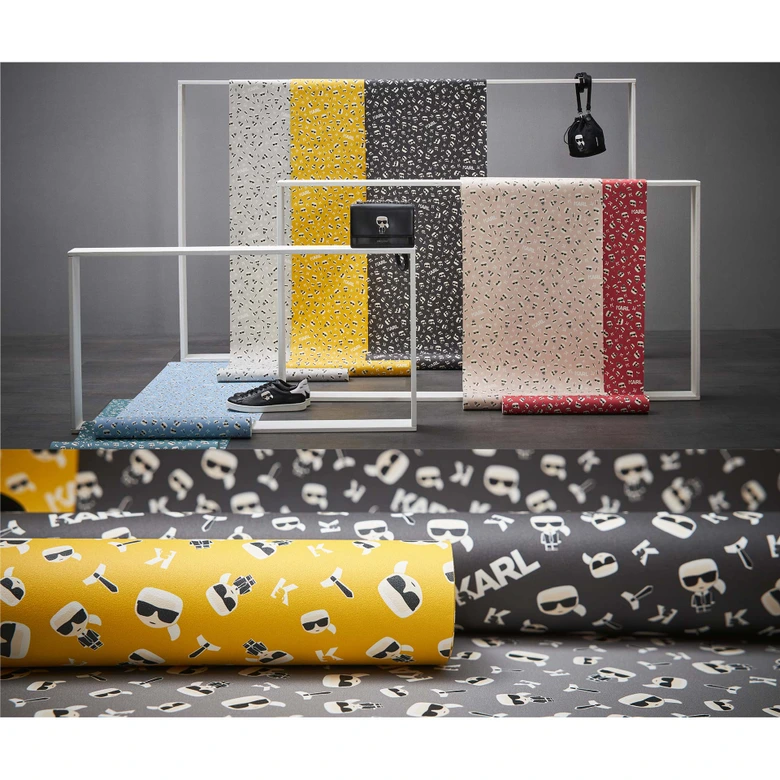 Karl Lagerfeld Papier peint fantaisie Gris, Noir, Blanc  