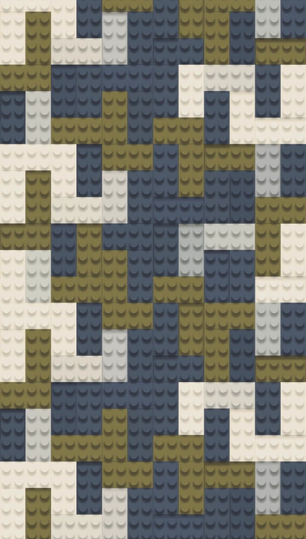 Wall Mural building block pattern gray blue green - nursery wallpaper - expandable 