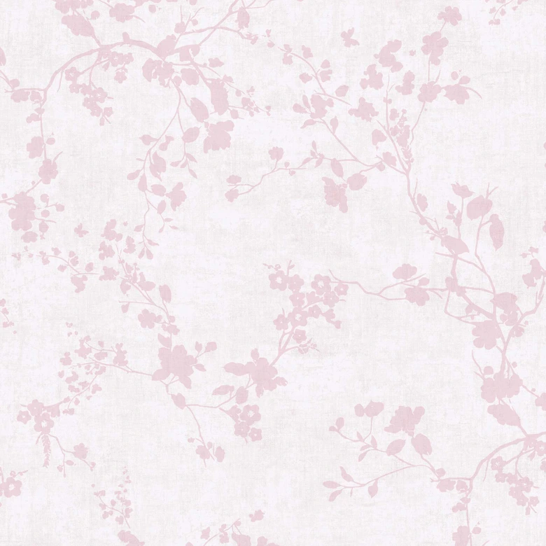 Floral Patterned Wallpaper Pink White - floral wallpaper playful 