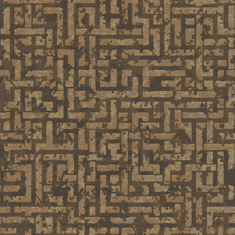 Livingwalls Ethnotapete My Home My Spa Vliestapete Study Libary Home braun, gold 