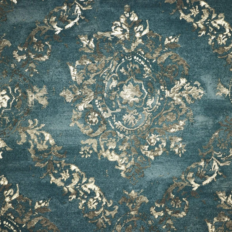 Tapete Barock Petrol Blau Vliestapete Ornamente Vintage Wohnzimmer Schlafzimmer von A.S. Création 