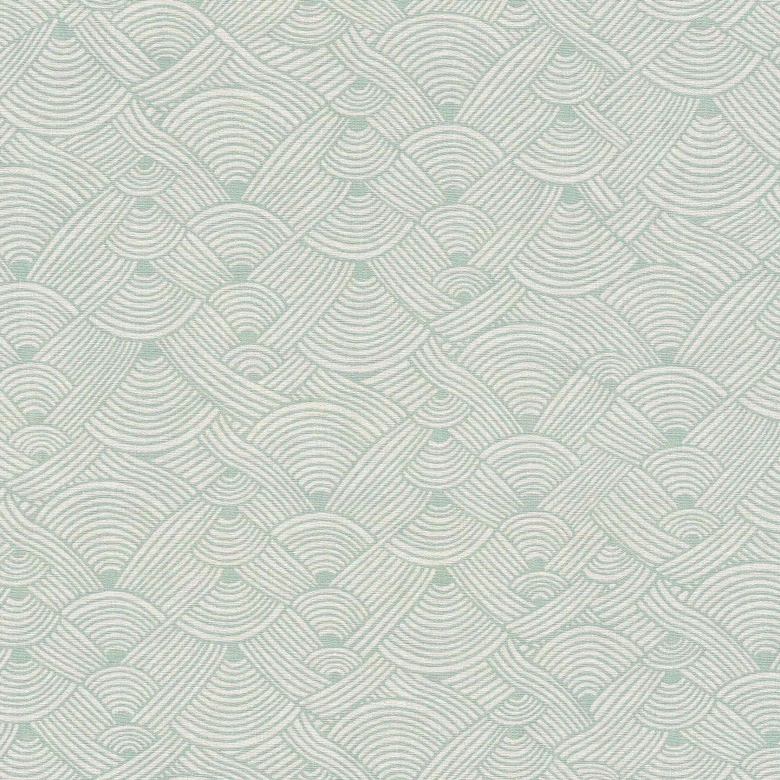 Papier peint gris vagues design - papier peint intissé moderne gris clair salon 