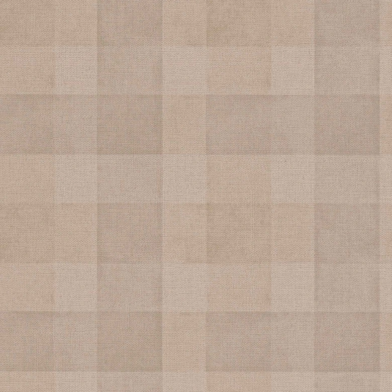 Karo Tapete Vliestapete - Landhaus Tapete von Braun Beige PVC-Frei A.S. Création 386641  