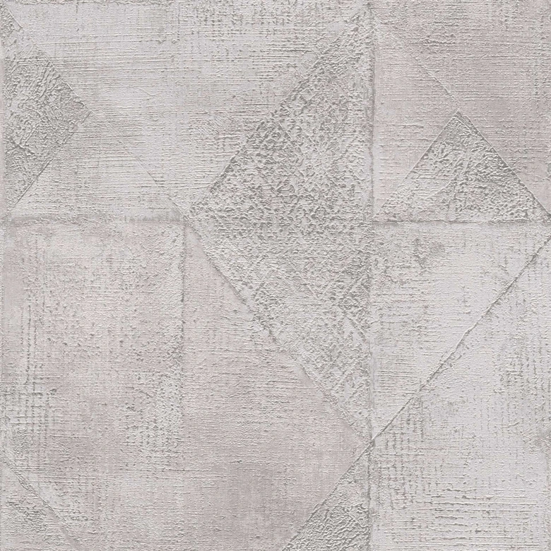 Graficzna tapeta szaro-srebrna - teksturowana tapeta z efektem metalicznym - włókninowa tapeta do salonu kuchnia 