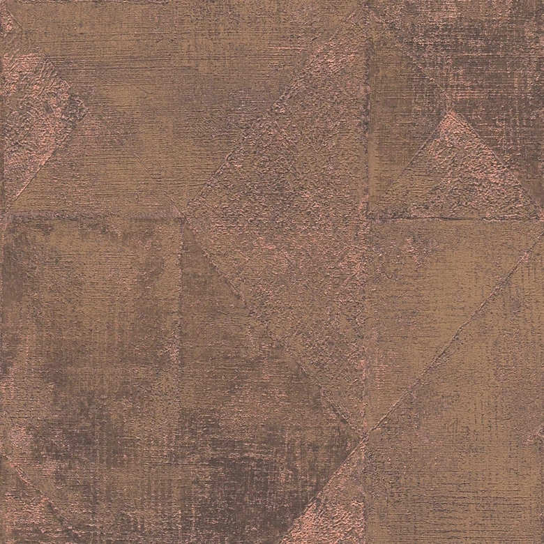 Papel pintado texturado marrón - papel pintado gráfico efecto metalizado - papel pintado tejido-no tejido dormitorio cocina 