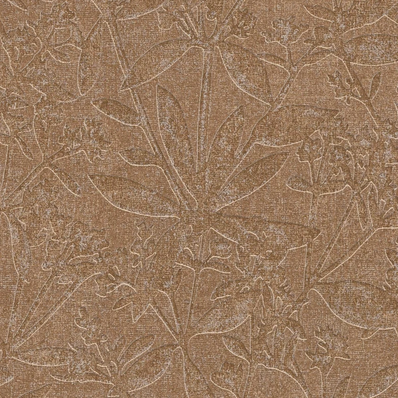brown beige country house wallpaper - fleece wallpaper living room - floral wallpaper bedroom hallway 
