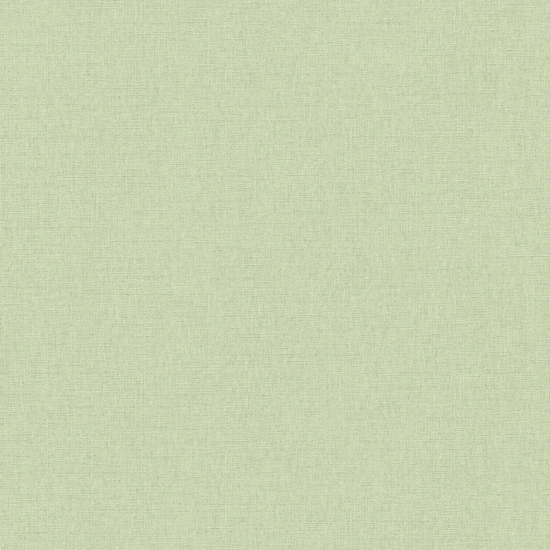 Papier peint uni vert sauge aspect lin - vinyle expansé pour une élégance intemporelle 