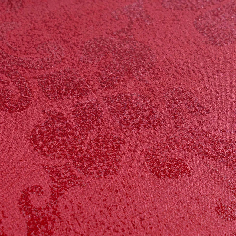 A.S. Création Vliestapete Memory Barocktapete mit Ornamenten Glitzereffekt metallic, rot 