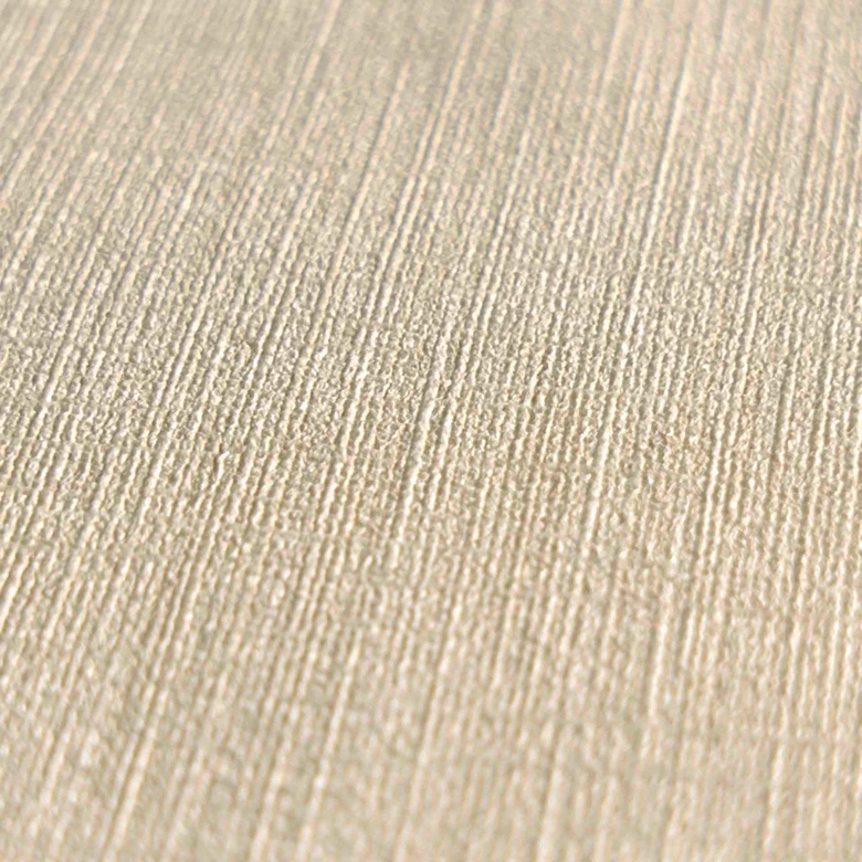 Uni Vliestapete in Creme mit Leinentextur - Sanfte Wandgestaltung für ein stilvolles Zuhause 