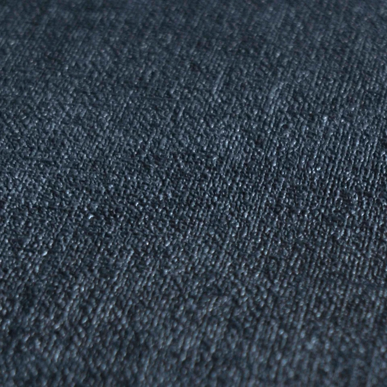 Textured wallpaper with a dark blue textile look - Elegant non-woven wallpaper - Modern wall design 