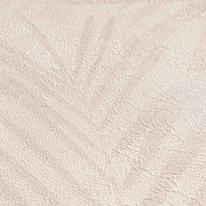 A.S. Création Papier peint Intissé Neue Bude 2.0 Edition 2 feuilles de palmier crème, gris, beige 
