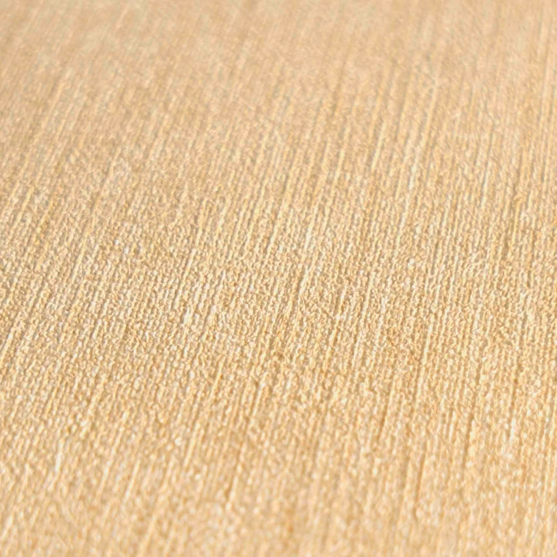 Vliestapete in Leinenoptik Creme - Einfarbige Tapete für elegante Raumgestaltung 