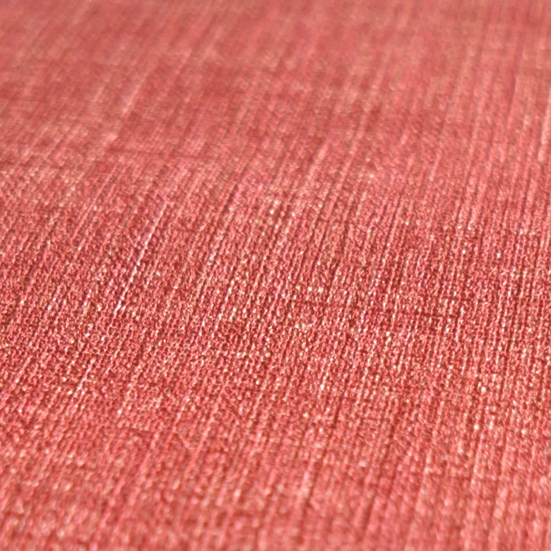 Leinentextur Vliestapete Himbeerrosa - Farbenfrohe Unitapete für lebendige Raumgestaltung 