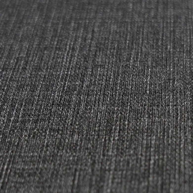 Denim-Textur Vliestapete Dunkelgrau - Elegante Unitapete für moderne Innenräume 