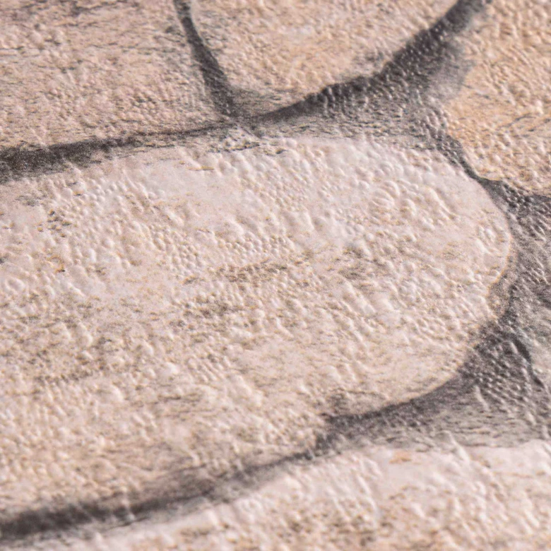 A.S. Création ikke-vævet tapet il Decoro tapet - Naturstenslook, Flerfarvet, Creme, Grå 