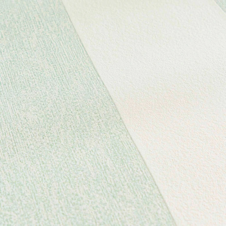 Papier peint rayé Vert Blanc - papier peint intissé A.S. Création 