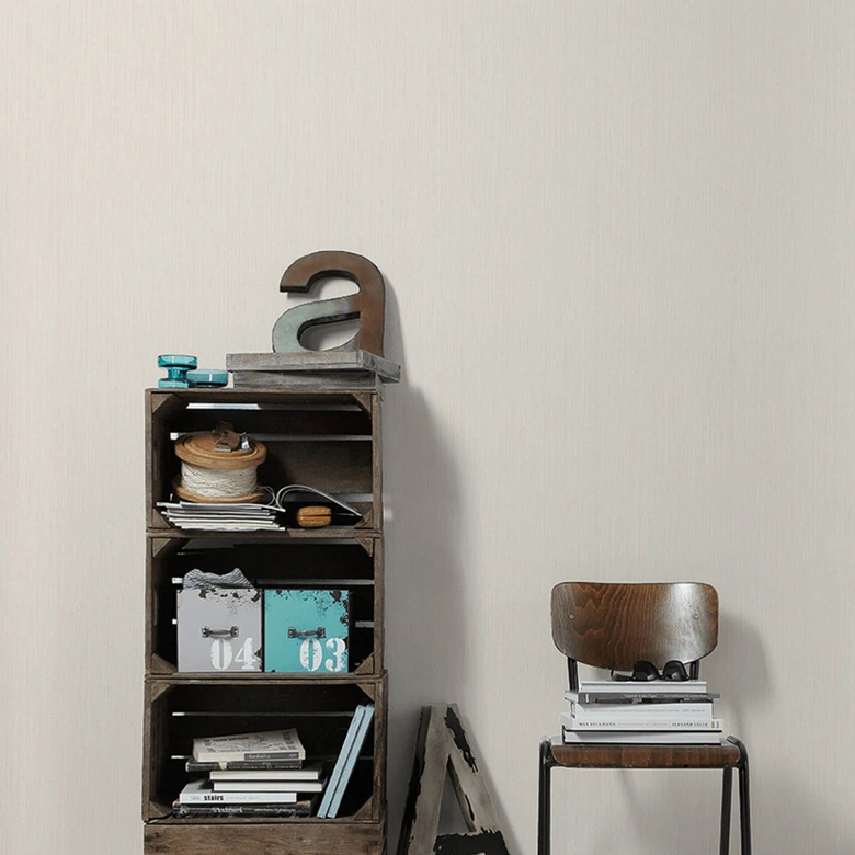 A.S. Création Vliestapete Authentic Walls Unitapete einfarbig beige 