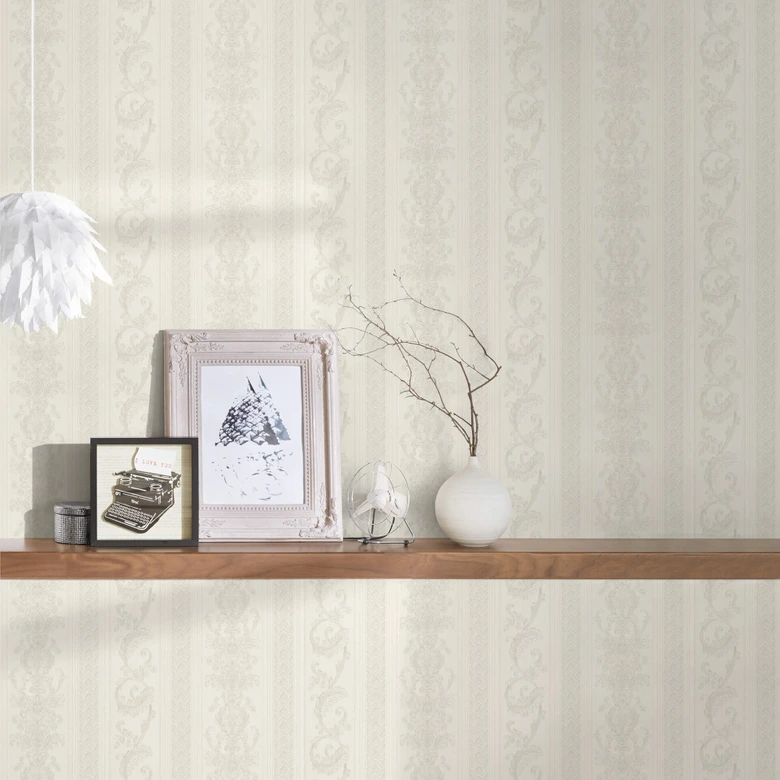 A.S. Création Concerto 3 Papier peint baroque - Crème 