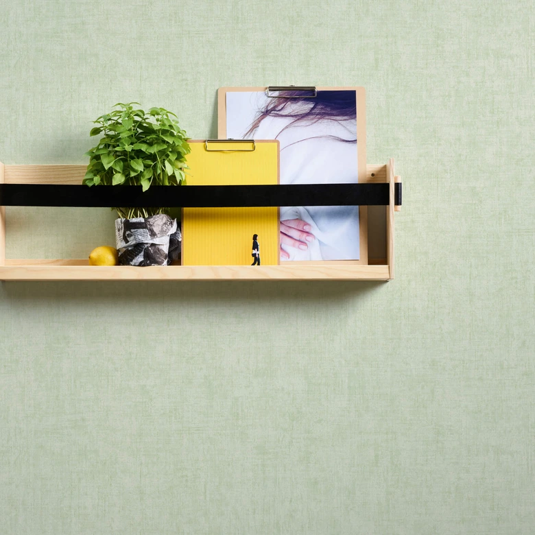 A.S. Création Papier peint Intissé Greenery uni vintage vert 
