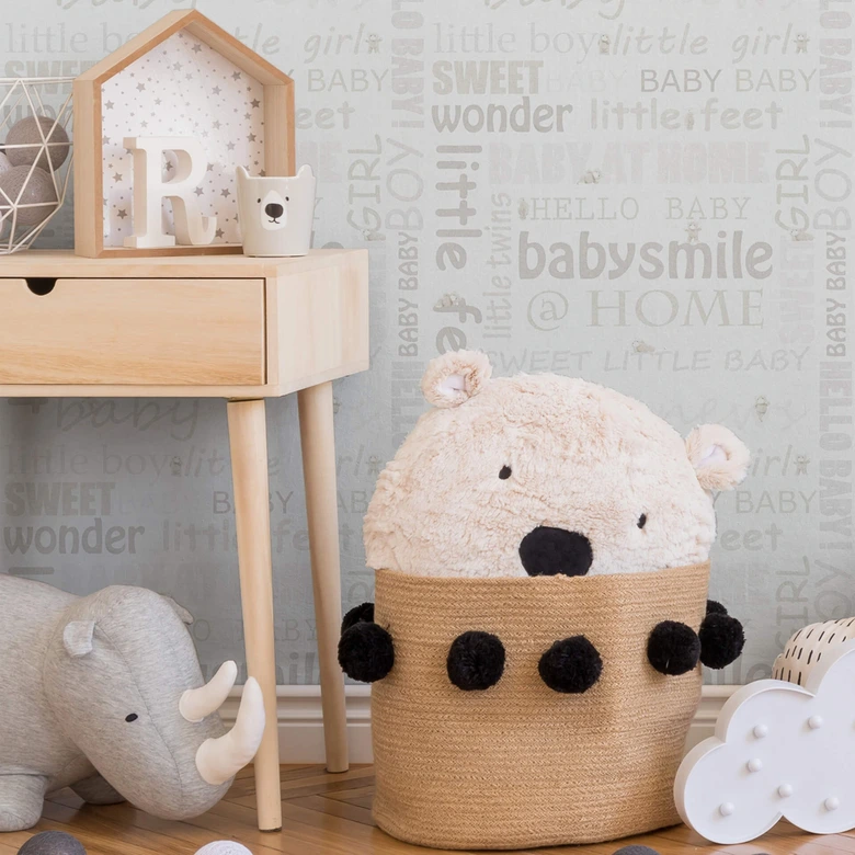 A.S. Création Vliestapete Little Stars Kinderzimmertapete für Babys creme, metallic, weiß 