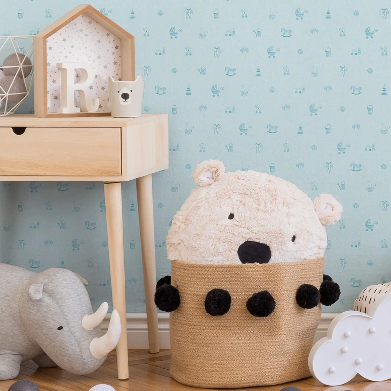 A.S. Création Vliestapete Little Stars Kinderzimmertapete für Babys blau 