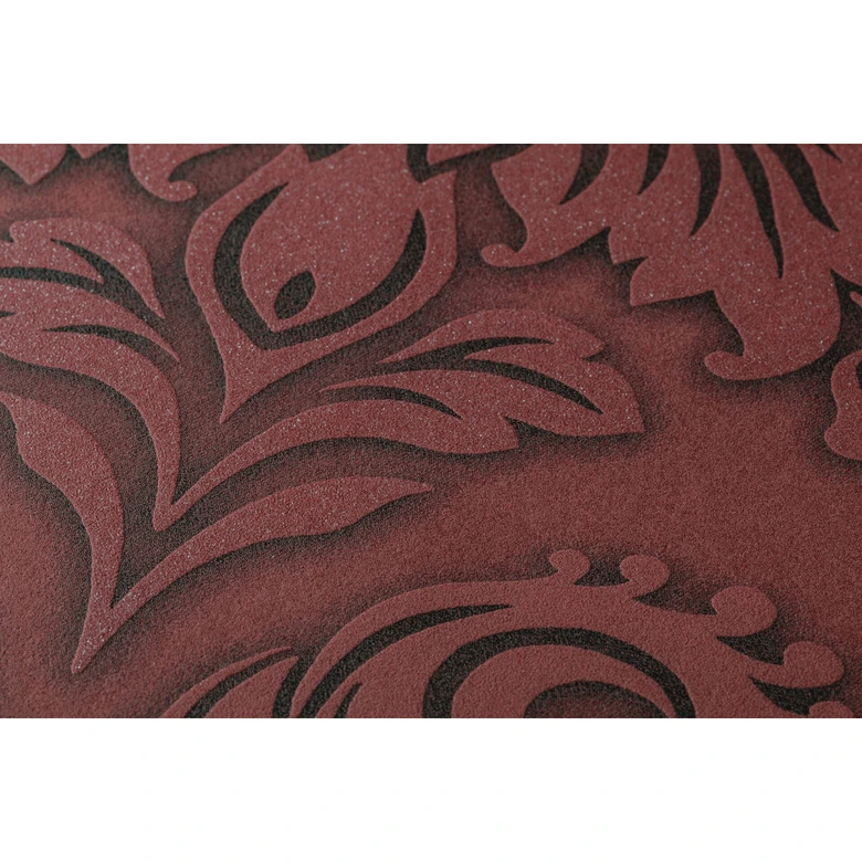 Barocktapete mit Ornamenten metallic, rot, schwarz, Vliestapete Metropolitan Stories Lizzy London von Livingwalls 