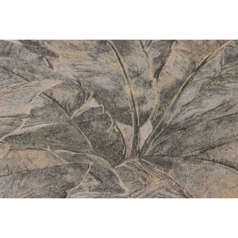 Livingwalls Vliestapete Metropolitan Stories Francesca Milano Palmentapete beige, metallic, schwarz 