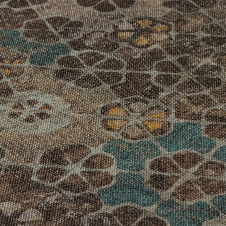 Livingwalls Papier peint intissé New Walls Finca Home motif carrelage bleu, vert, marron  