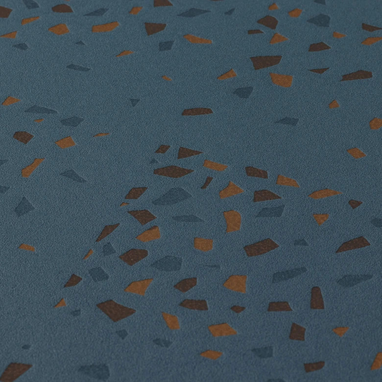 Livingwalls Vliestapete New Walls 50's Glam blau, braun, grün 