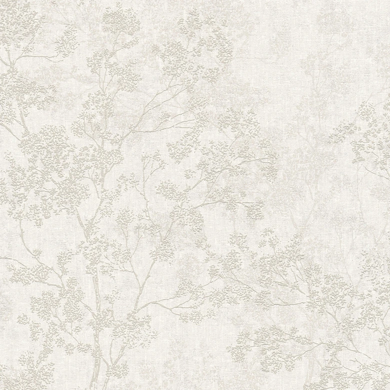 Livingwalls Papier peint intissé New Walls Cosy & Relax floral gris, beige, crème 