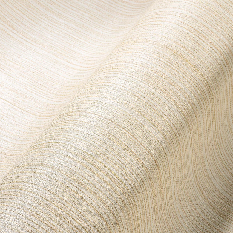 Tapete Beige Creme einfarbig Vliestapete Modern für Wohnzimmer, Schlafzimmer 