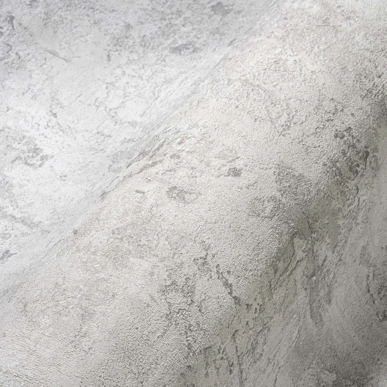 A.S. Création Papier peint intissé The BOS - Aspect pierre Aspect béton Gris clair, Gris 